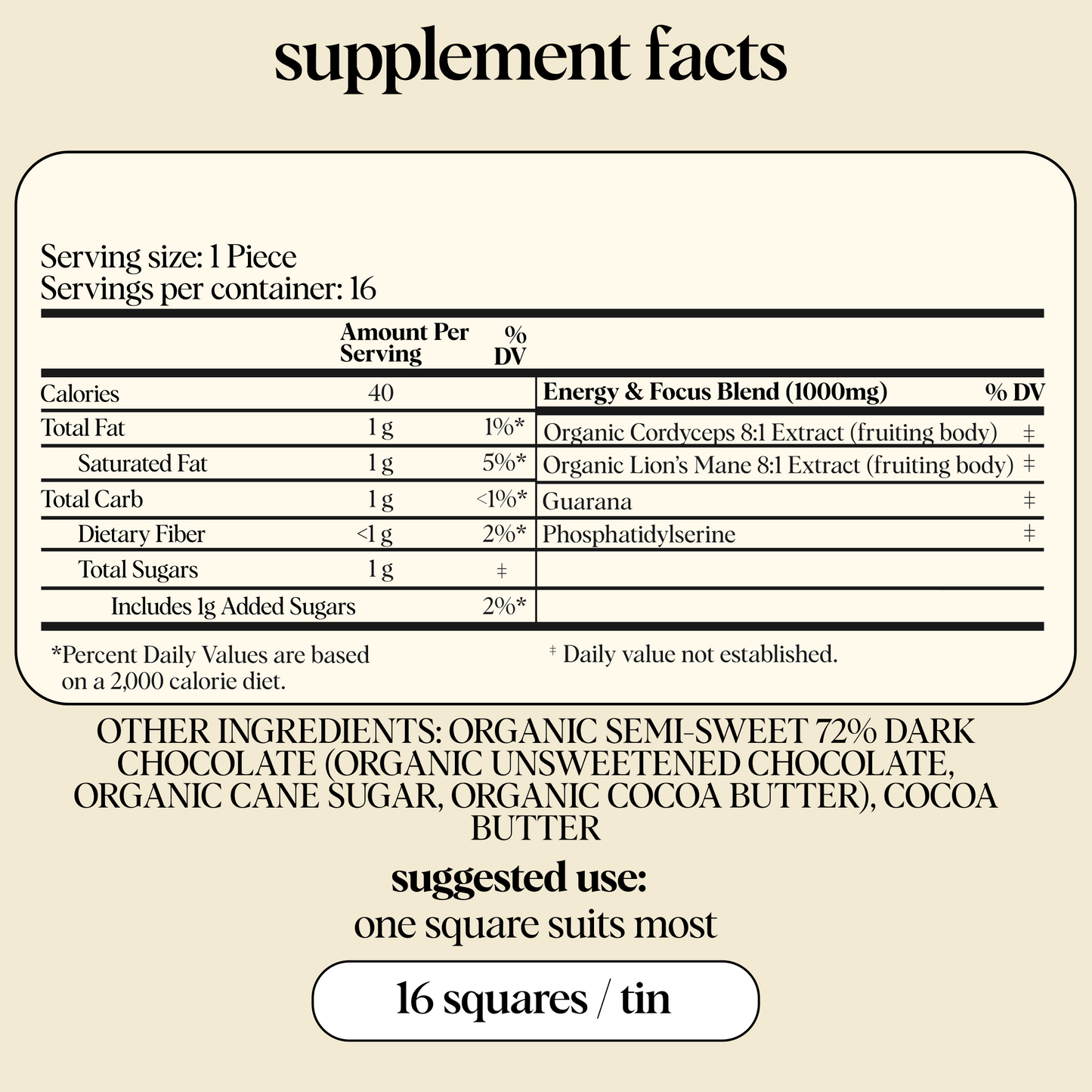 Brainstorm Functional Mushroom Chocolates