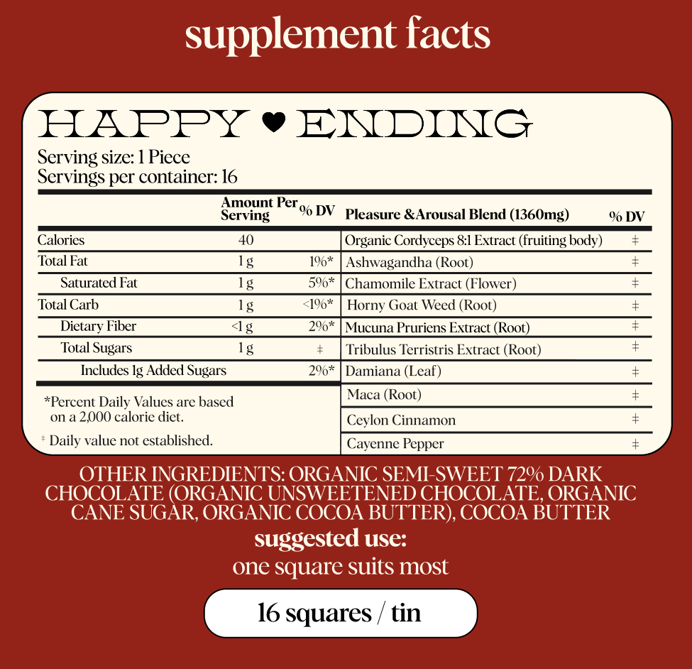 Happy Ending Functional Mushroom Chocolates